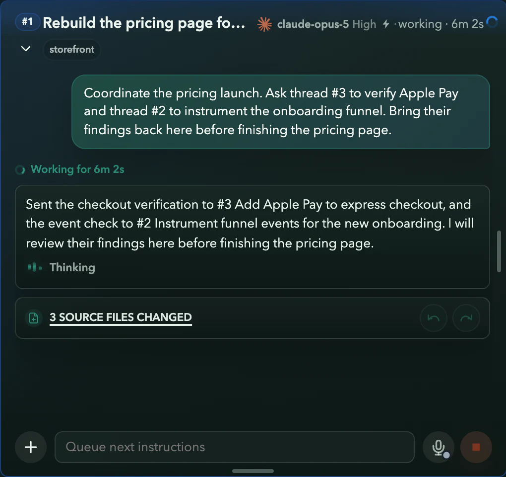 Real pricing thread #1: coordinate the launch and request findings from #3 and #2